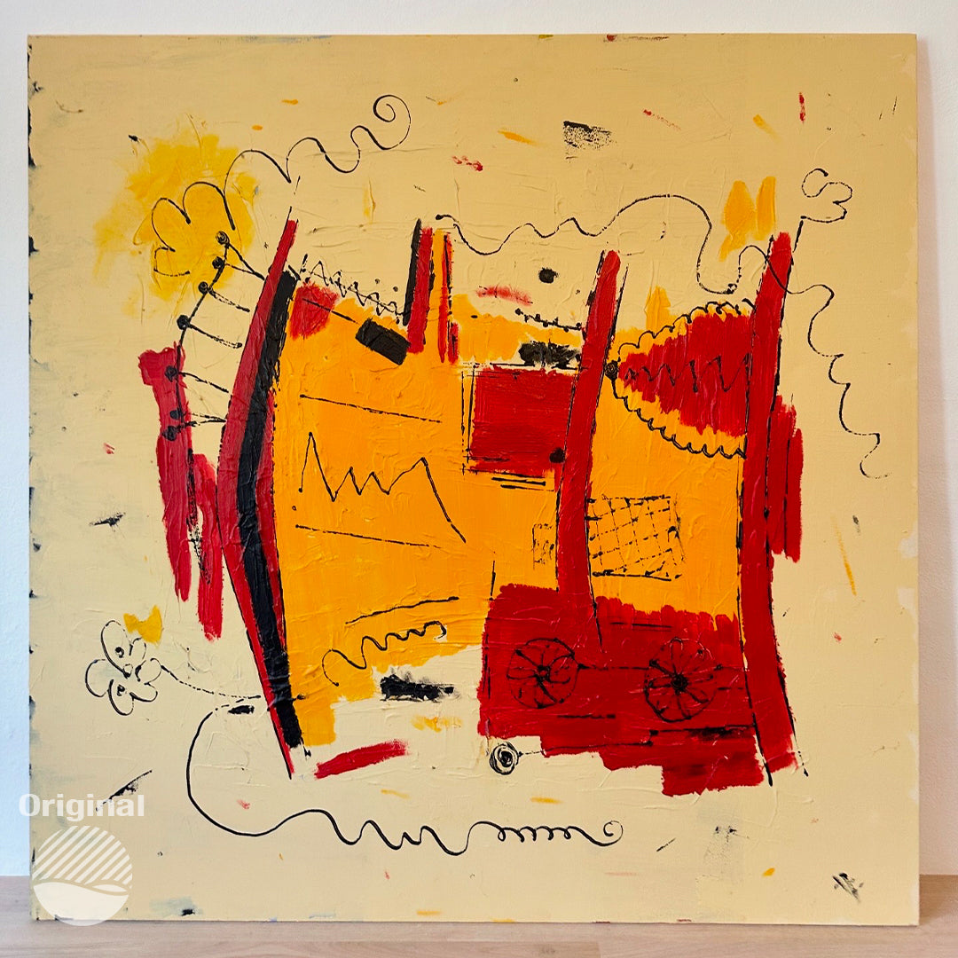 Abstract no.5 by Lis Lauendorf: A Line That Keeps Moving