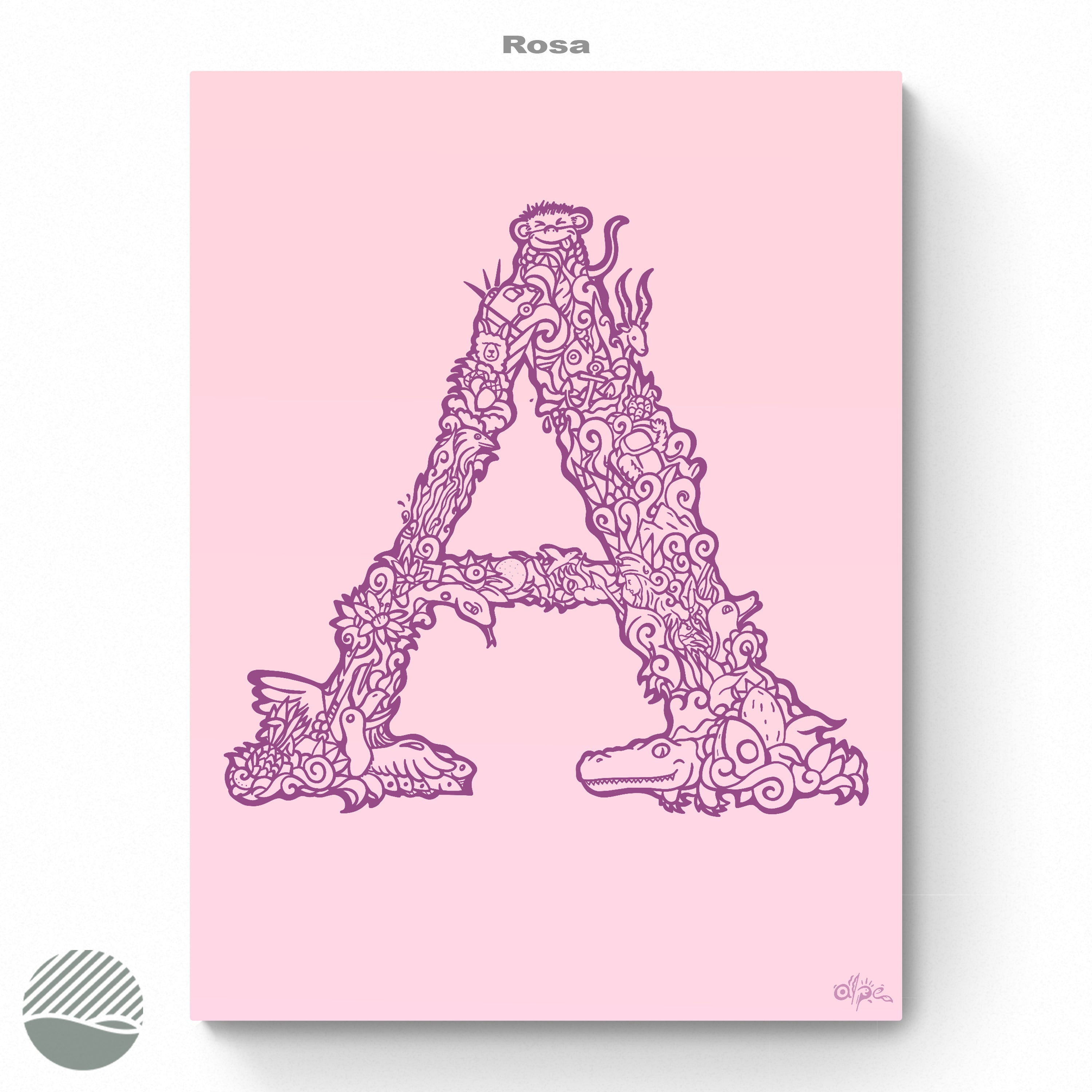 A - Danish Edition by Alpe. Art print from NOKUKO