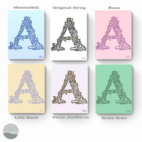 All colour editions of A - Danish Edition by Alpe