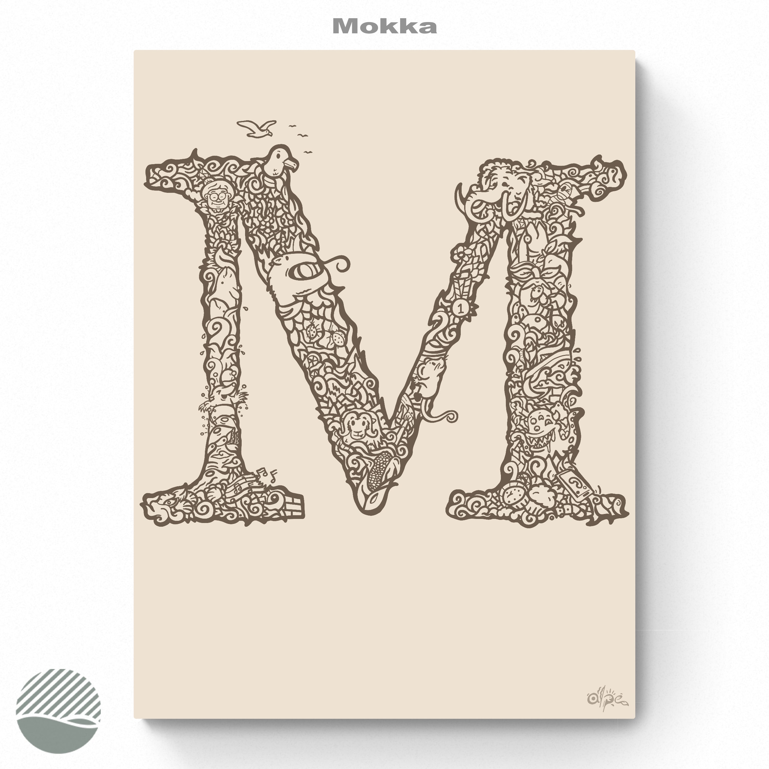 M - Danish Edition by Alpe. Art print from NOKUKO