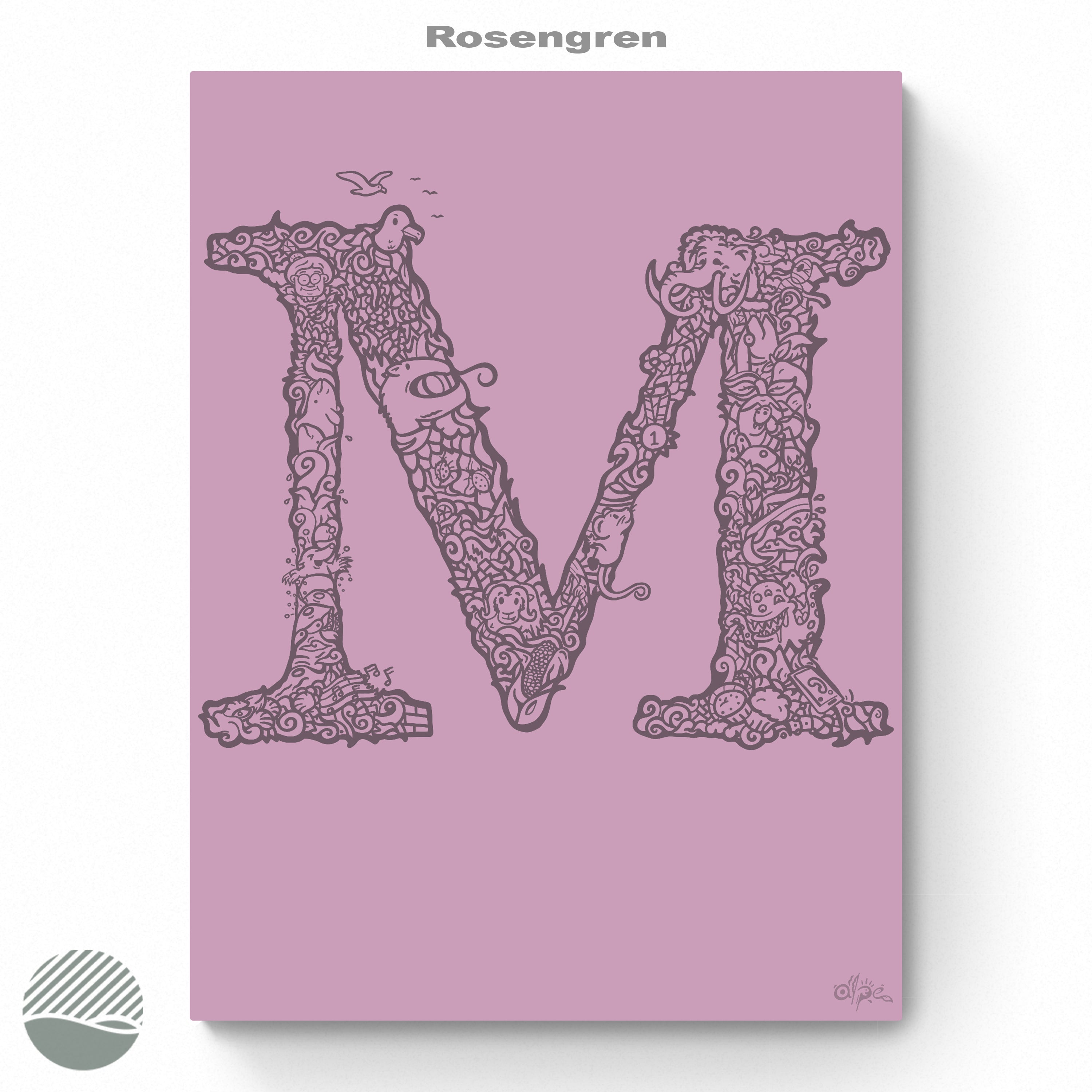 M - Danish Edition by Alpe. Art print from NOKUKO