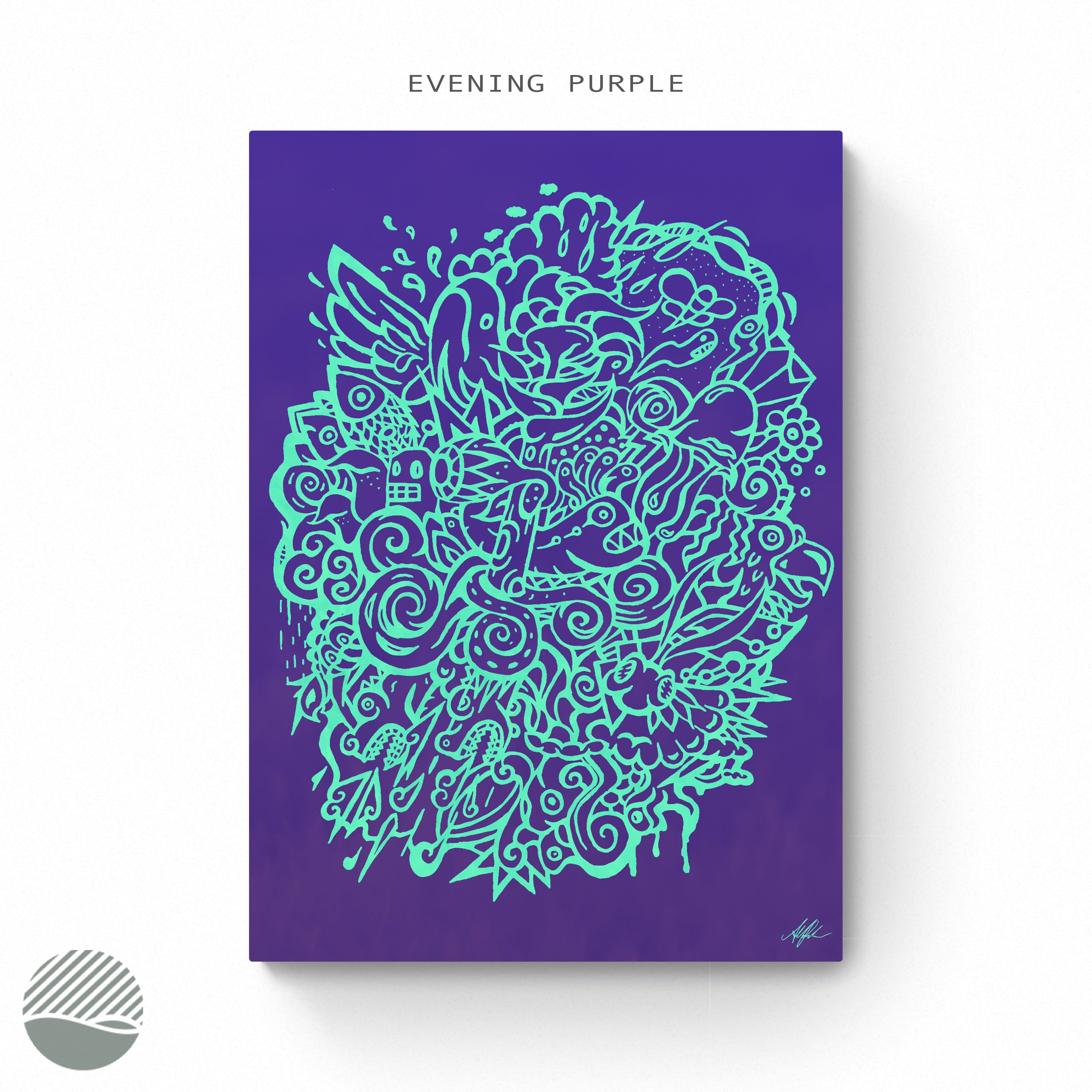 Imaginary Ocean by Alan Pedersen (Alantherock). Art print from NOKUKO