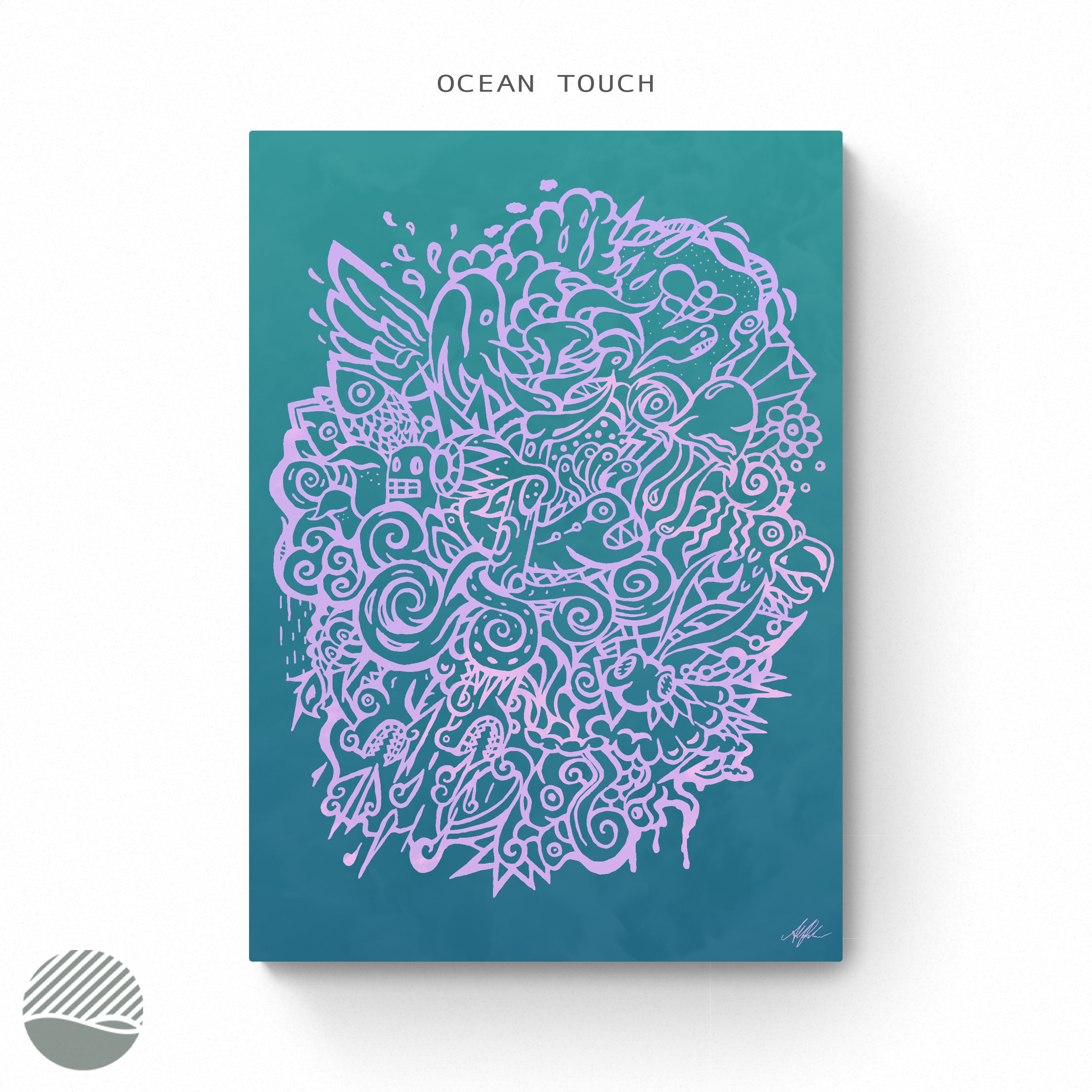 Imaginary Ocean by Alan Pedersen (Alantherock). Art print from NOKUKO