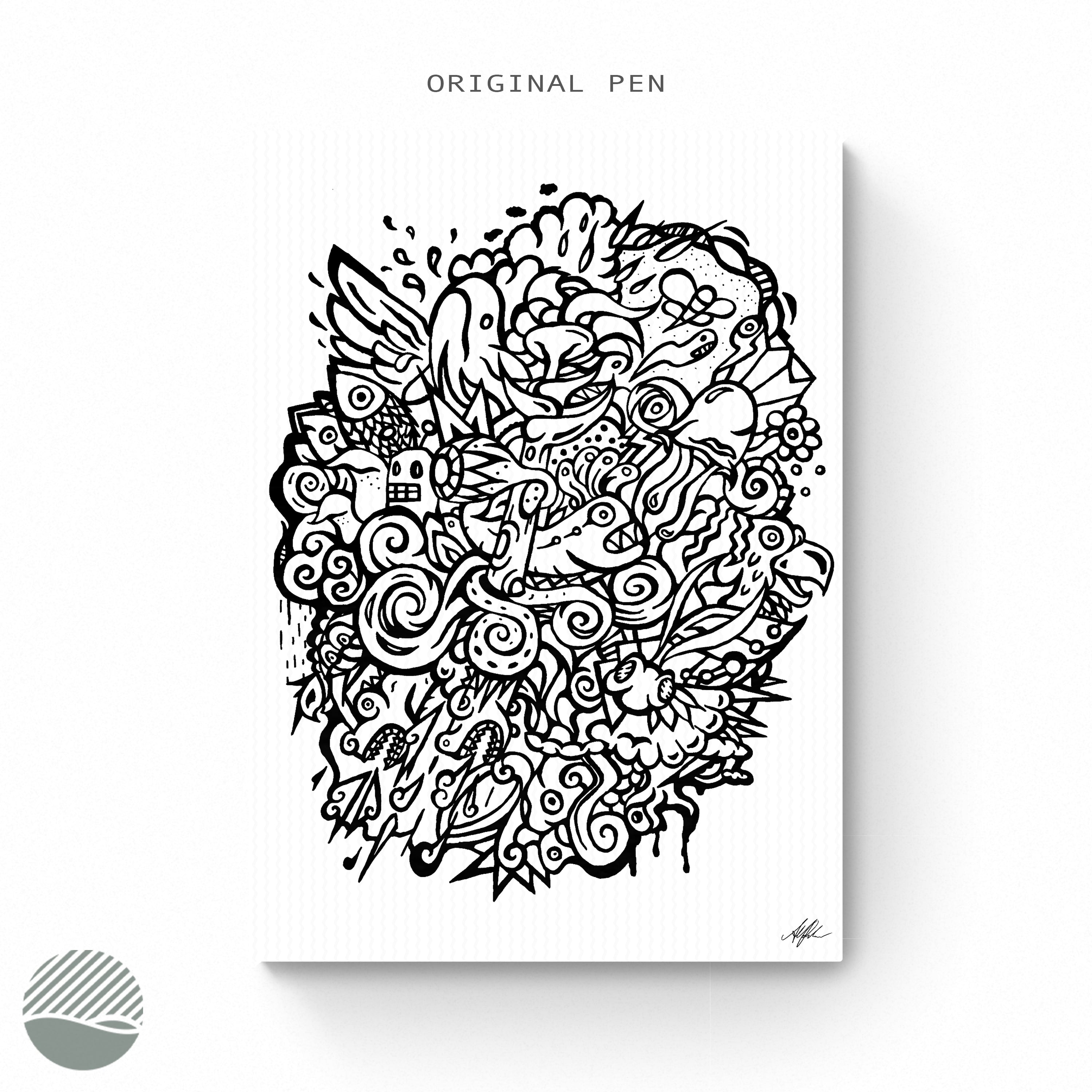Imaginary Ocean by Alan Pedersen (Alantherock). Art print from NOKUKO