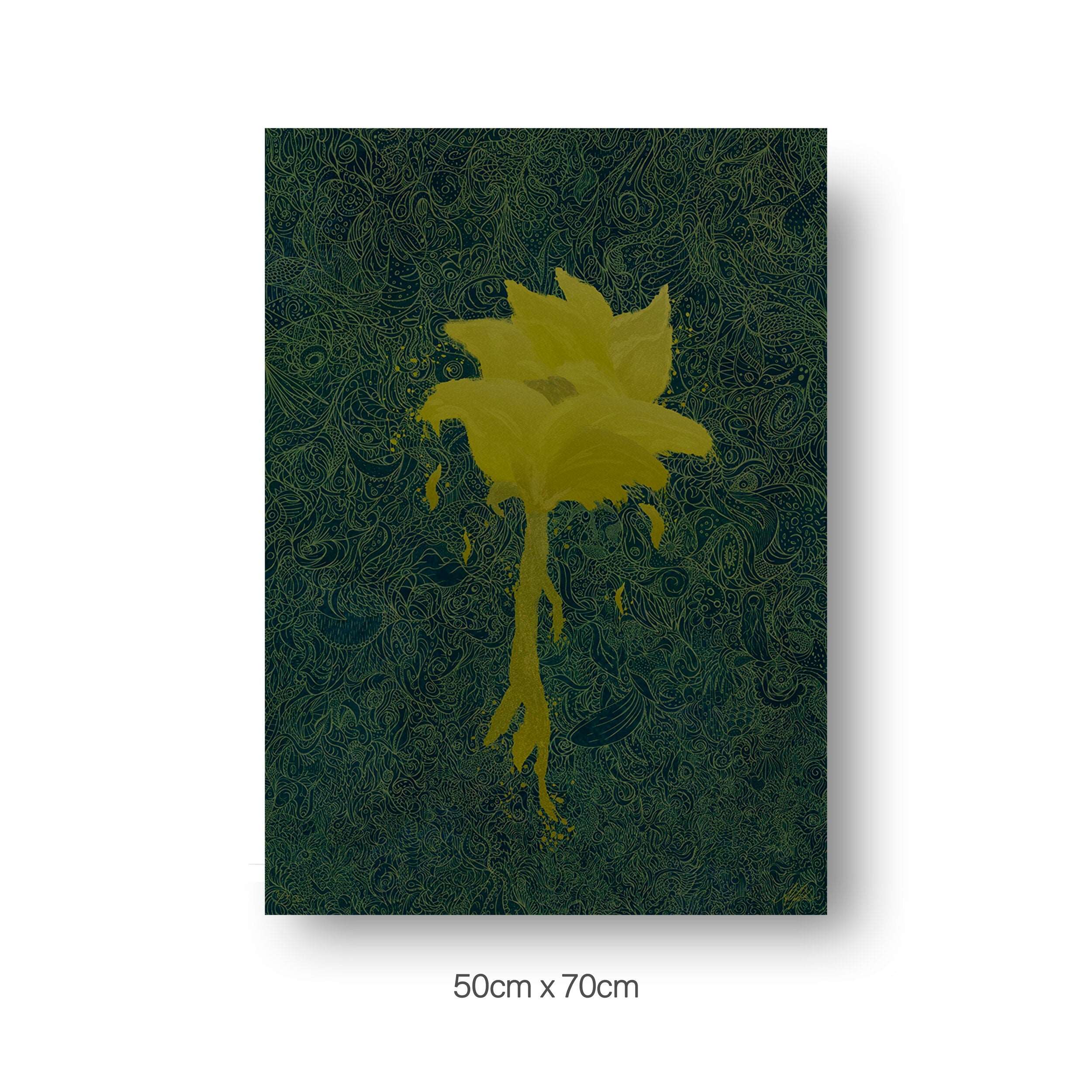 NOKUKO - Art - Alan Pedersen - ALANTHEROCK - Trust - Listen to me, myself - Limited edition - Golden confident - 50cmx70cm print