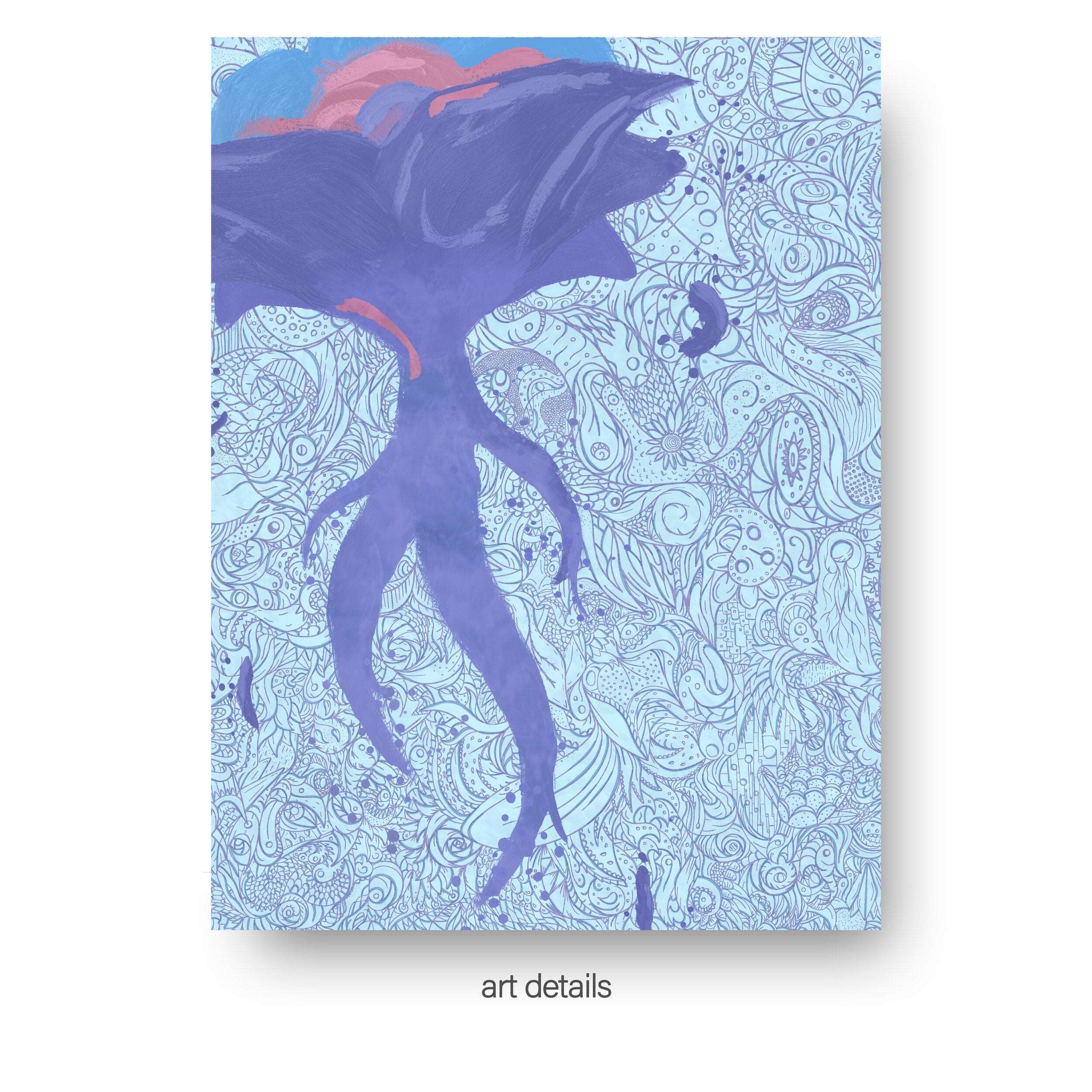 NOKUKO - art - Alan Pedersen - ALANTHEROCK - Limited edition - Grow - listen to you  - Vulnerable Sky - art details