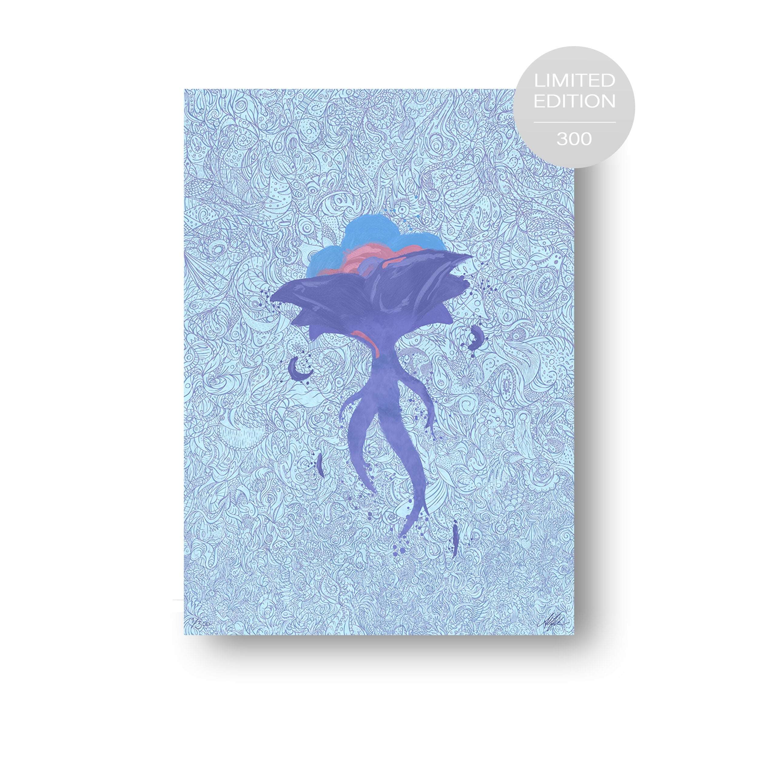 NOKUKO - art - Alan Pedersen - ALANTHEROCK - Limited edition - Grow - listen to you  - Vulnerable sky -  limited edition 300 print