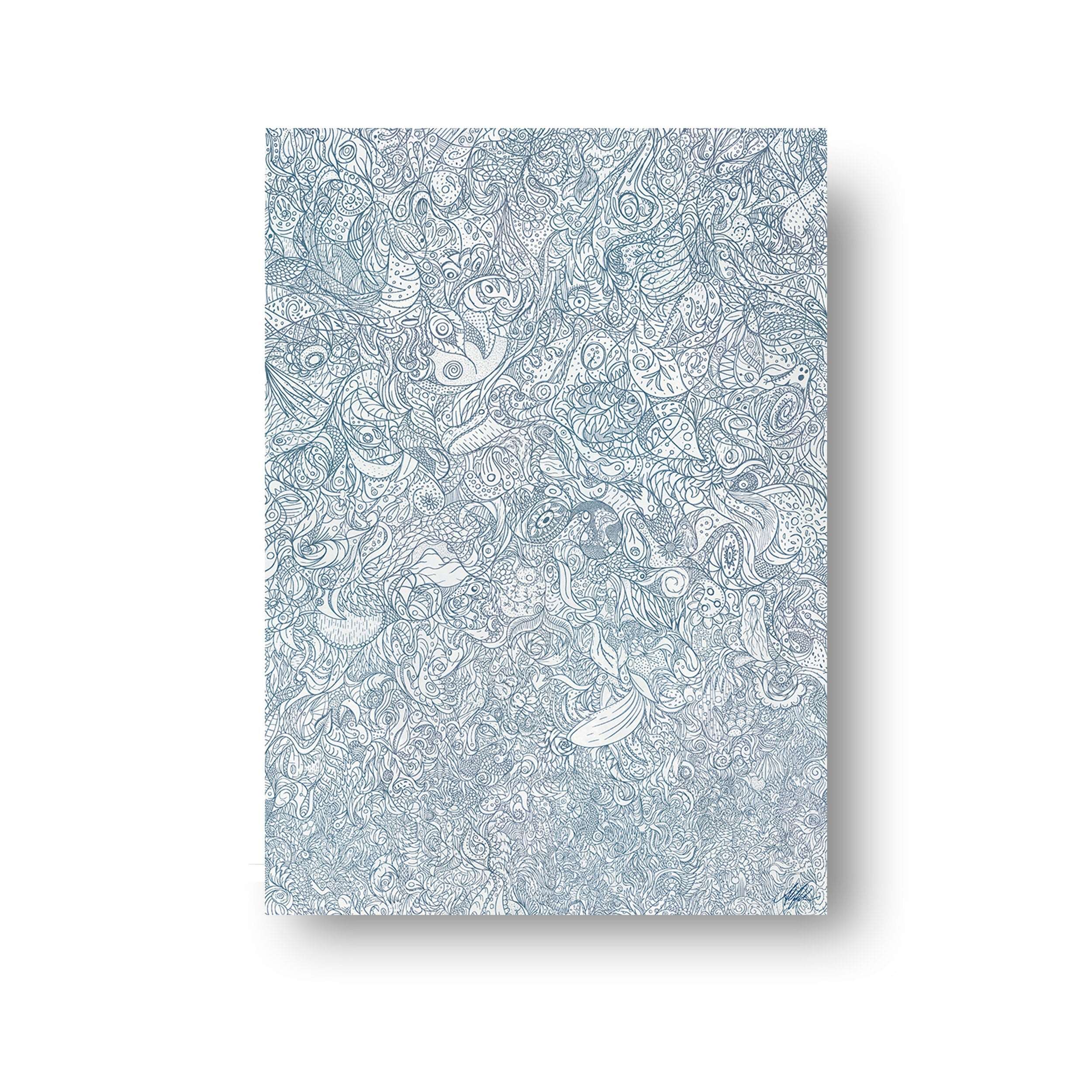 NOKUKO - Art - Alan Pedersen - ALANTHEROCK - Symphony of Senses - Listen, a fine balance - Noble blue print